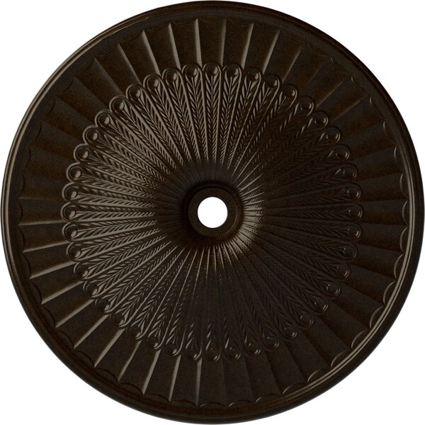Ekena Millwork Galveston Ceiling Medallion (Fits Canopies up to 5 7/8"), 51"OD x 3 5/8"ID x 3 3/8"P, Bronze CM51GLBZS - main